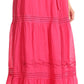 Sakkas Takara Maxi Broomstick Cascading  Peasant Skirt with Elastic Waist
