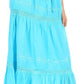 Sakkas Takara Maxi Broomstick Cascading  Peasant Skirt with Elastic Waist