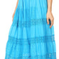 Sakkas Geneva Cotton Eyelet Skirt with Elastic Waistband