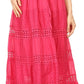 Sakkas Geneva Cotton Eyelet Skirt with Elastic Waistband