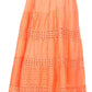 Sakkas Geneva Cotton Eyelet Skirt with Elastic Waistband