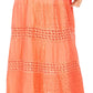 Sakkas Geneva Cotton Eyelet Skirt with Elastic Waistband
