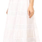 Sakkas Geneva Cotton Eyelet Skirt with Elastic Waistband