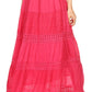 Sakkas Genesis Lightweight Cotton Eyelet Skirt with Elastic Waistband