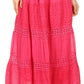 Sakkas Genesis Lightweight Cotton Eyelet Skirt with Elastic Waistband