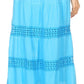 Sakkas Genesis Lightweight Cotton Eyelet Skirt with Elastic Waistband