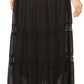 Sakkas Genesis Lightweight Cotton Eyelet Skirt with Elastic Waistband