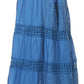 Sakkas Genesis Lightweight Cotton Eyelet Skirt with Elastic Waistband