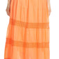 Sakkas Genesis Lightweight Cotton Eyelet Skirt with Elastic Waistband