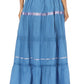 Sakkas Solid Embroidered Gypsy / Bohemian Full / Maxi / Long Cotton Skirt