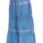 Sakkas Solid Embroidered Gypsy / Bohemian Full / Maxi / Long Cotton Skirt