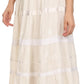 Sakkas Solid Embroidered Gypsy / Bohemian Full / Maxi / Long Cotton Skirt