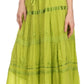 Sakkas Solid Embroidered Gypsy / Bohemian Full / Maxi / Long Cotton Skirt