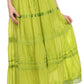 Sakkas Solid Embroidered Gypsy / Bohemian Full / Maxi / Long Cotton Skirt
