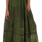 Sakkas Solid Embroidered Gypsy / Bohemian Full / Maxi / Long Cotton Skirt