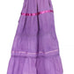 Sakkas Solid Embroidered Gypsy / Bohemian Full / Maxi / Long Cotton Skirt