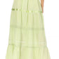Sakkas Solid Embroidered Gypsy / Bohemian Full / Maxi / Long Cotton Skirt