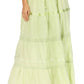 Sakkas Solid Embroidered Gypsy / Bohemian Full / Maxi / Long Cotton Skirt
