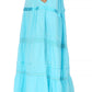 Sakkas Solid Embroidered Gypsy / Bohemian Full / Maxi / Long Cotton Skirt