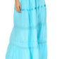 Sakkas Solid Embroidered Gypsy / Bohemian Full / Maxi / Long Cotton Skirt
