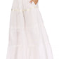 Sakkas Solid Embroidered Gypsy / Bohemian Full / Maxi / Long Cotton Skirt