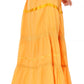 Sakkas Solid Embroidered Gypsy / Bohemian Full / Maxi / Long Cotton Skirt