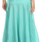 Sakkas Harriet Long Tall Adjustable Embroidered Wrap Around Skirt With Waist Tie