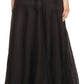 Sakkas Harriet Long Tall Adjustable Embroidered Wrap Around Skirt With Waist Tie