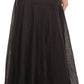 Sakkas Harriet Long Tall Adjustable Embroidered Wrap Around Skirt With Waist Tie