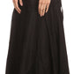 Sakkas Harriet Long Tall Adjustable Embroidered Wrap Around Skirt With Waist Tie