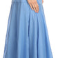 Sakkas Harriet Long Tall Adjustable Embroidered Wrap Around Skirt With Waist Tie