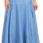 Sakkas Harriet Long Tall Adjustable Embroidered Wrap Around Skirt With Waist Tie