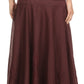 Sakkas Harriet Long Tall Adjustable Embroidered Wrap Around Skirt With Waist Tie