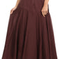Sakkas Harriet Long Tall Adjustable Embroidered Wrap Around Skirt With Waist Tie