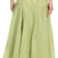 Sakkas Harriet Long Tall Adjustable Embroidered Wrap Around Skirt With Waist Tie