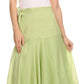 Sakkas Harriet Long Tall Adjustable Embroidered Wrap Around Skirt With Waist Tie