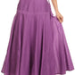 Sakkas Harriet Long Tall Adjustable Embroidered Wrap Around Skirt With Waist Tie