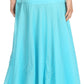 Sakkas Harriet Long Tall Adjustable Embroidered Wrap Around Skirt With Waist Tie
