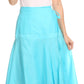 Sakkas Harriet Long Tall Adjustable Embroidered Wrap Around Skirt With Waist Tie