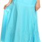 Sakkas Harriet Long Tall Adjustable Embroidered Wrap Around Skirt With Waist Tie