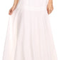 Sakkas Harriet Long Tall Adjustable Embroidered Wrap Around Skirt With Waist Tie
