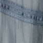 Sakkas Solid Embroidered Crochet Lace Trim Gypsy Bohemian Mid Length Cotton Skirt