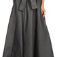 Sakkas Adisa Long Maxi Chambray Boho Casual Skirt with Elastic Waist