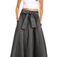 Sakkas Adisa Long Maxi Chambray Boho Casual Skirt with Elastic Waist