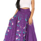 Women's Casual Boho Maxi Floral Long Elastic Waist Skirt with Slim Fit by Sakkas Sarita