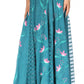 Women's Casual Boho Maxi Floral Long Elastic Waist Skirt with Slim Fit by Sakkas Sarita
