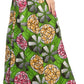 Sakkas Fawna Patterned Long Wax Print Adjustable Waist Skirt With Pockets