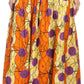 Sakkas Fawna Patterned Long Wax Print Adjustable Waist Skirt With Pockets