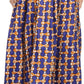 Sakkas Fawna Patterned Long Wax Print Adjustable Waist Skirt With Pockets