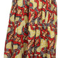 Sakkas Fawna Patterned Long Wax Print Adjustable Waist Skirt With Pockets